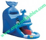 YF-inflatable shark water slide-29