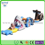 YF-pirates treasure inflatable challenge water bridge