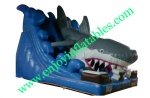 YF-inflatable shark slide-40